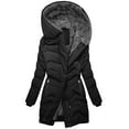 thumbnail image 1 of kakina CMSX Women's Winter Windproof Warm Down Coats,Classic Waterproof Thicken Hooded Solid Color Long Sleeve Fashions Puffer Jacket Clearance, 1 of 1