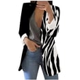 thumbnail image 1 of kakina CMSX Womens Clearance Women Lightweight Long Lapel Cardigan Slim Overcoat Long Blazers, 1 of 4