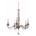 thumbnail image 1 of kalco lighting 506351ds 5 light chandelier, 28.5" x 5.5" x 29", 1 of 2