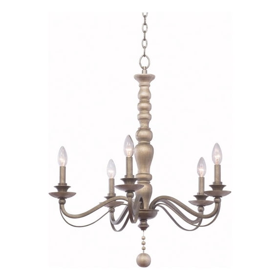 kalco lighting 506351ds 5 light chandelier, 28.5" x 5.5" x 29"