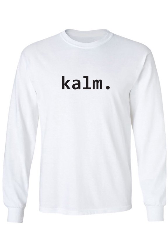 kalm. Adult Long Sleeve T-shirt