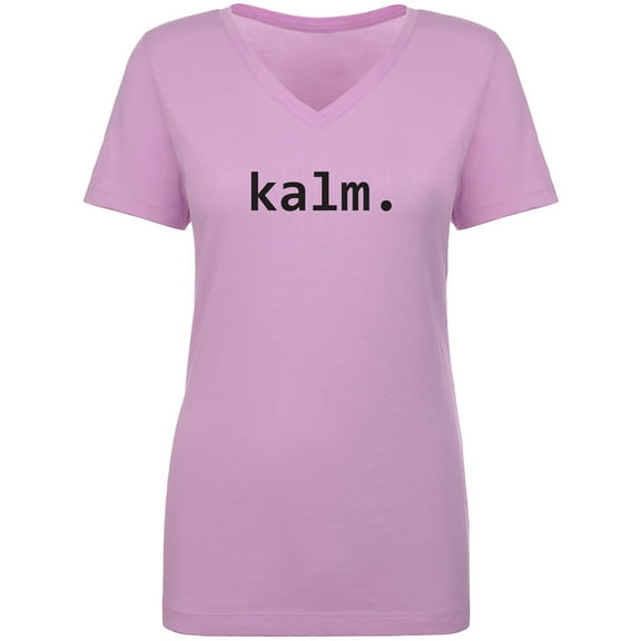 kalm. Womens V-Neck T-Shirt