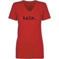 thumbnail image 1 of kalm. Womens V-Neck T-Shirt, 1 of 2