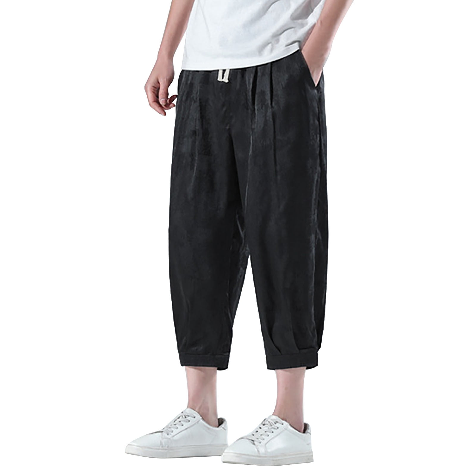 kamemi Business Casual Mens Pants Men's Premium Pleated Regular Fit ...