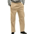 thumbnail image 1 of kamemi Casual Mens Pants Men's Flex Stretch Slim Fit Cotton Everyday Chino Pants(Khaki,XL), 1 of 4