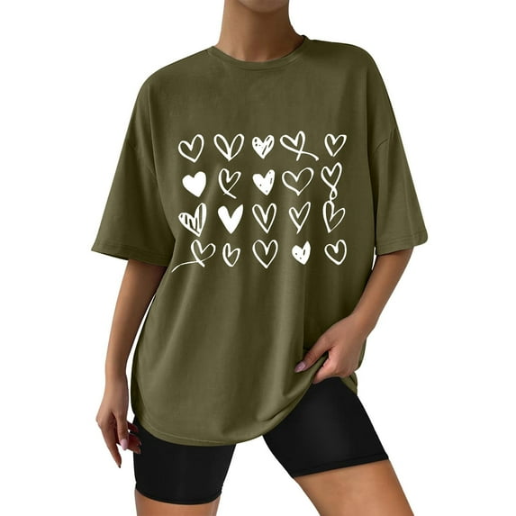 kamemi Graphic Tees for Women Women's Softstyle Cotton T-Shirt(AG,XXL)