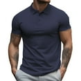 thumbnail image 1 of kamemi Short Sleeve Polo Shirts for Men Men's Regular-Fit Polo Shirt(Navy,XXL), 1 of 6