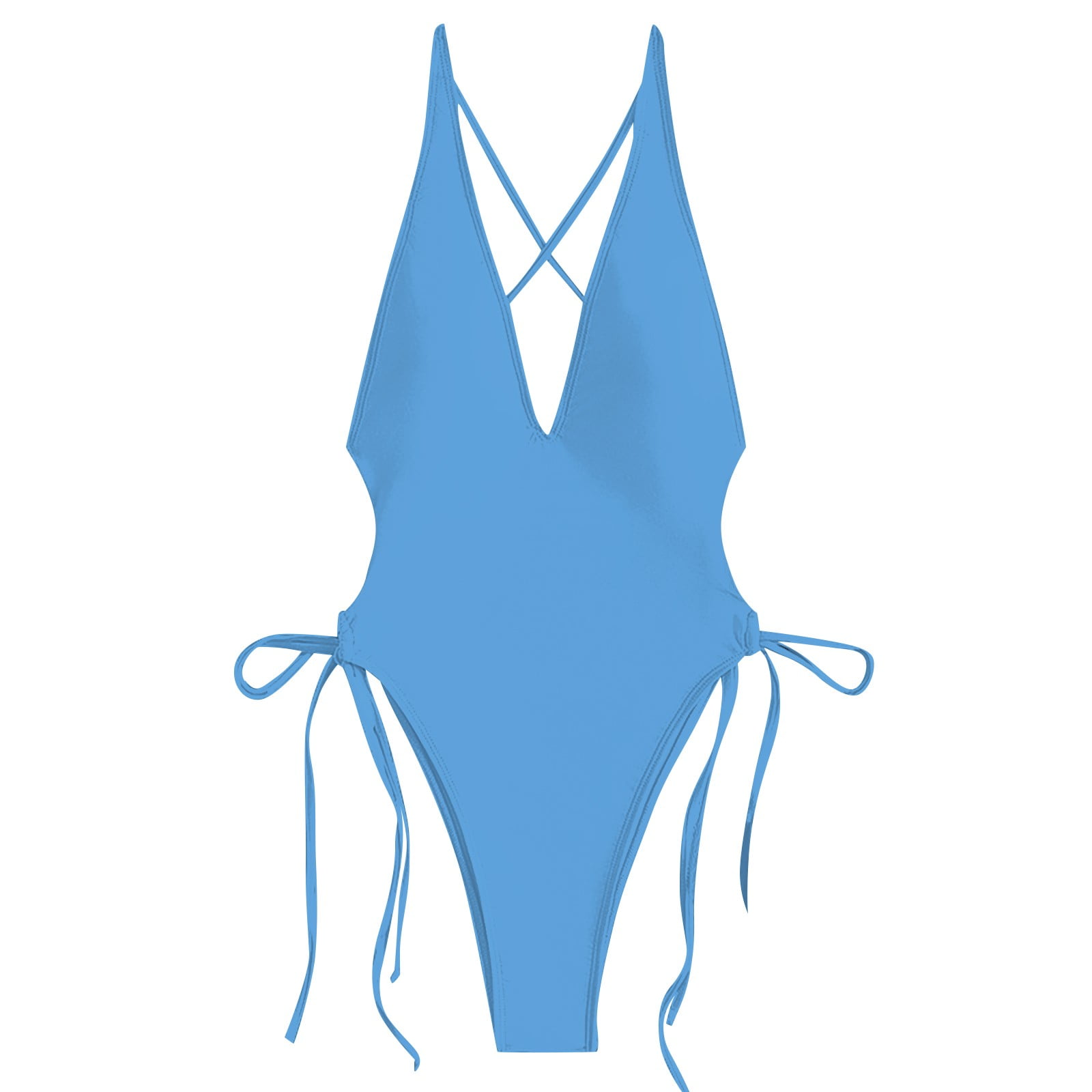 kamemi Swim Suits for Women 2025 V Neck One Piece Swimsuit For Women