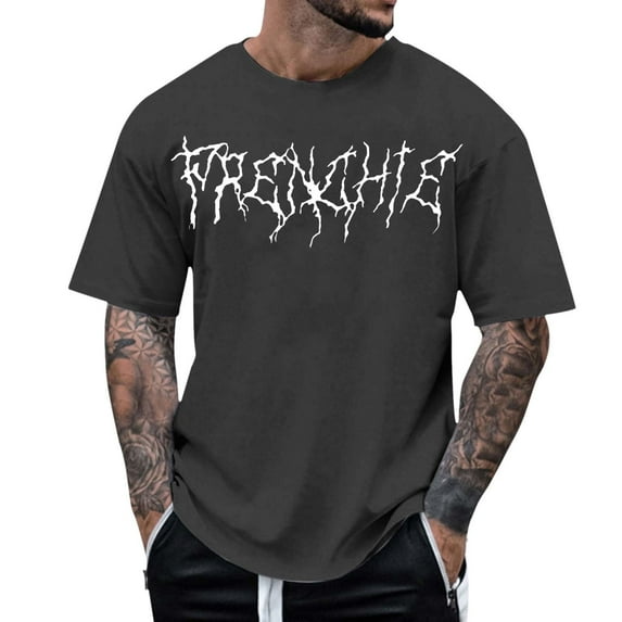 kamemi T Shirt for Men Men's Muscle T-Shirt Pleated Raglan Sleeve Bodybuilding Gym Tee Short Sleeve(Grey,XL)