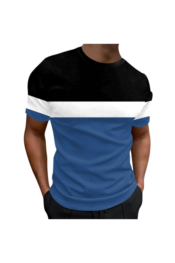 Tank Tops for Men Men's Value Pack Shirt Undershirts(Blue,3XL)