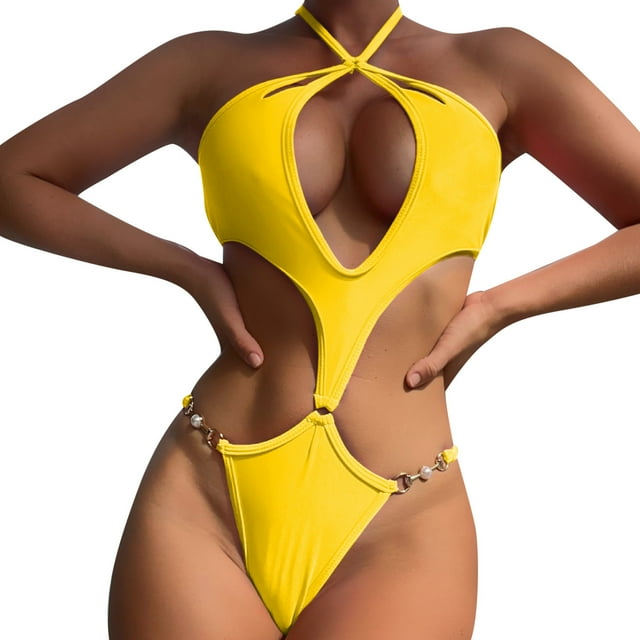 kamemi Womens Swim Suits 2025 Vintage One Piece Bathing Suit for Women