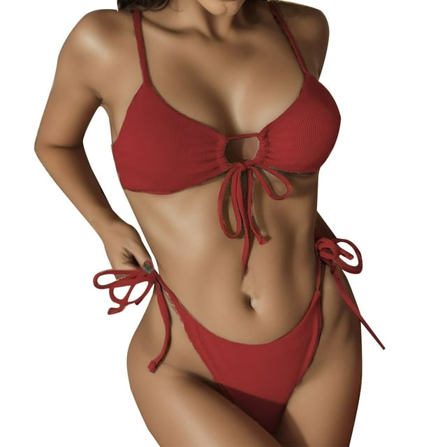 kamemi Womens Swim Suits 2025 Womens Bikini Swimwear Set Bikinis