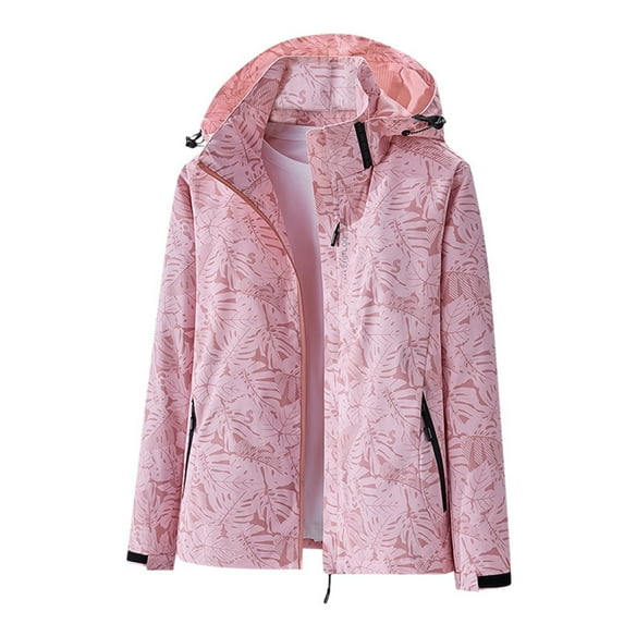 kamemir Abrigos De Mujer Women's Full-Zip Polar Fleece Jacket(Pink,M)