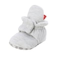 thumbnail image 1 of kamemir Baby Boys Girls Booties with Grippers Stay on Slippers Socks Toddler Crib Winter Shoes for Boys Girls(Grey,5), 1 of 4