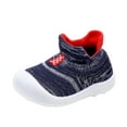 thumbnail image 1 of kamemir Baby Sock Shoes Baby Sock Shoes Baby Walking Shoes Non-Slip Breathable Slippers with Soft Rubber Sole Baby Boys Girls Slip On Sneakers(Blue,6-9 Months), 1 of 6