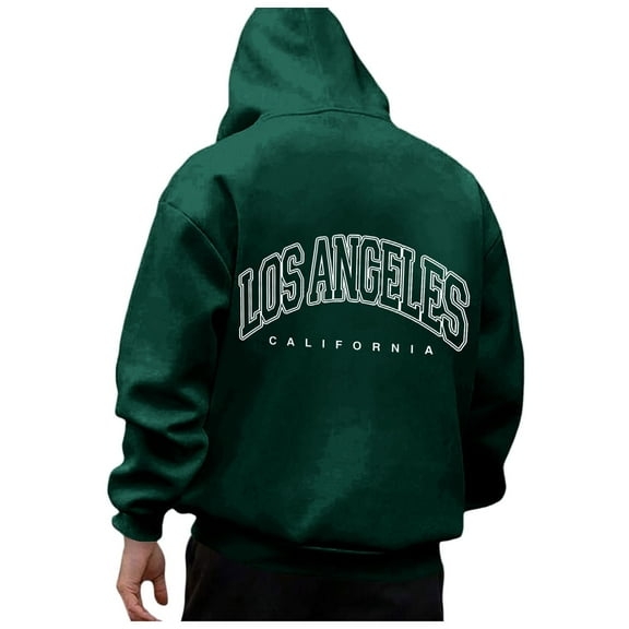 kamemir Baggy Hoodie Men Men's Pullover Hoodies Plaid Jacquard Long Sleeve Drawstring Hipster Casual Hooded Sweatshirts with Kanga Pockets(Orange,XL)