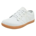 thumbnail image 1 of kamemir Men's Wide Barefoot Shoes Canvas Minimalist Sneakers Sole(White,9), 1 of 6