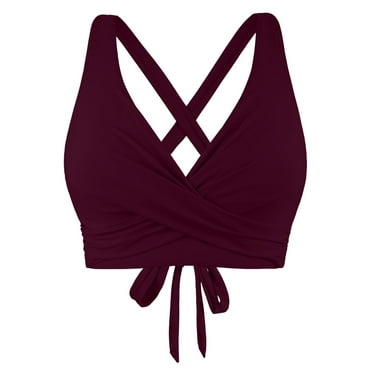 kamemir Bathing Suit Top Women's and Women's Plus Bikini Top(,M)