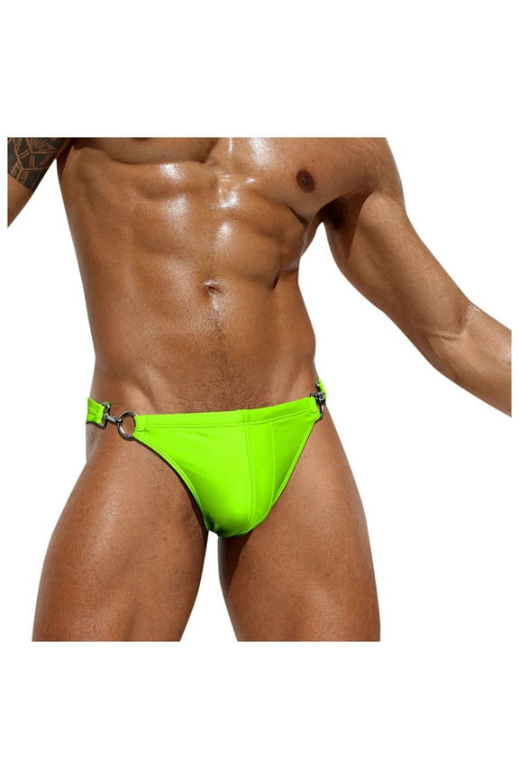 Board Shorts Men's Men's Swimwear Beach Shorts Swim Trunks Swimsuit Briefs(X-Green,XL)