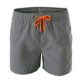 thumbnail image 1 of kamemir Board Shorts Men's Men's Water Resistant Swim Trunks for Men with Quick Dry Stretch Fabric and Pockets (Dark Gray,M), 1 of 4