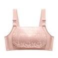 thumbnail image 1 of kamemir Bralettes for Women Bras for Women Comfort Seamless Bra, Adjustable Bralette Bra, Wireless Everyday Bras for Women Pink,XL, 1 of 5