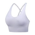 thumbnail image 1 of kamemir Bralettes for Women Women's Comfort Lightly Lined Seamless Wireless Triangle Bralette Bra White,L, 1 of 3