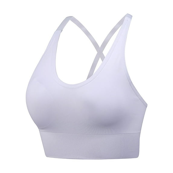 kamemir Bralettes for Women Women's Comfort Lightly Lined Seamless Wireless Triangle Bralette Bra White,L