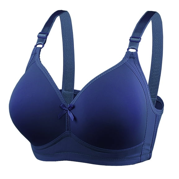kamemir Bras for Women Women's Lightly Lined Smoothing Underwire Bra(Dark Blue,52)