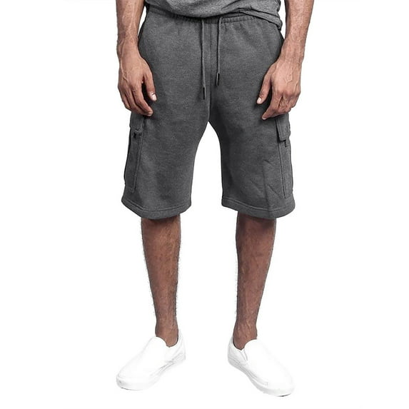 kamemir Cargo Shorts Men's Cargo Shorts Relaxed Fit Outdoor Cargo Shorts Cotton(Grey,M)