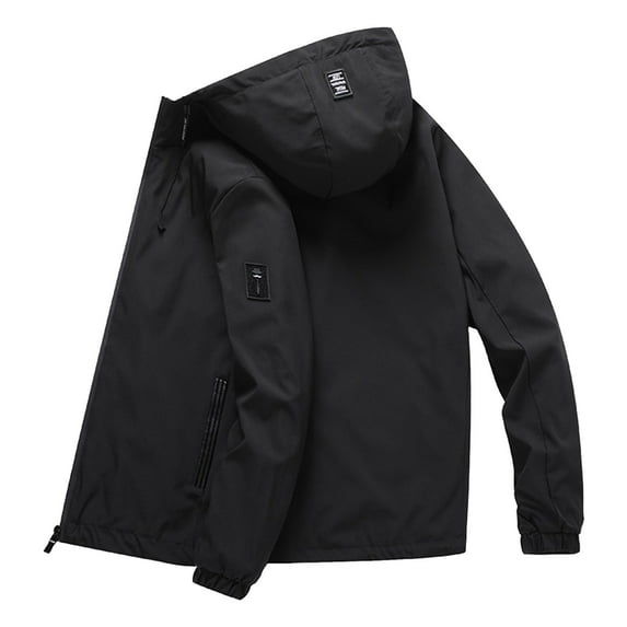 kamemir Casual Jackets for Men Men's Lightweight Bomber Jacket Casual Spring Fall Windbreaker Zip Up Sportswear Coat(Black,3XL)