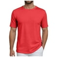 thumbnail image 1 of kamemir Comfort Colors Tshirt Men's Classic Everyday Soft, Comfortable T-Shirt Red,L, 1 of 6