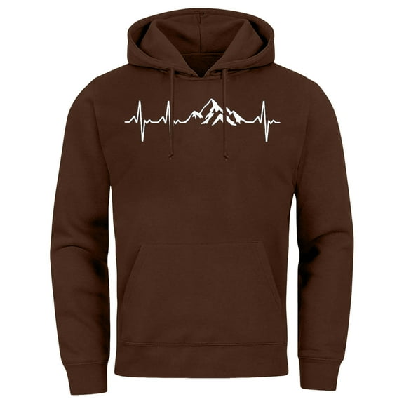 kamemir Comfort Hoodie Mens Hoodie Pullover Long Sleeve Casual Fashion Sweatshirts Drawstring Gym Hooded Shirt with Kanga Pocket(Brown,S)