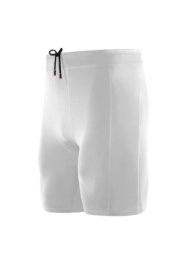 Compression Pants Men's Compression Leggings(White,3XL)