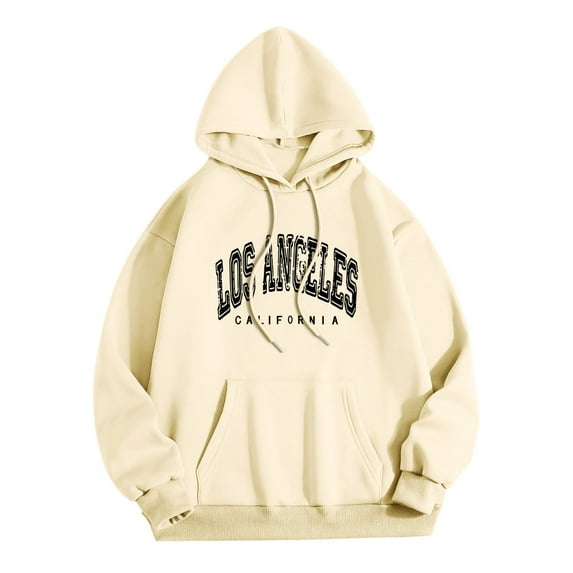 kamemir Crewneck Sweatshirts Women Oversized Graphic Sweatshirt for Women Y3k Long Sleeve Drop Shoulder Crewneck Shirt Tops Vintage Sweater Jacket(Beige,XXL)