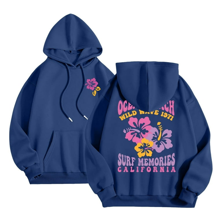 Letter Printed Hooded Long Sleeve Sweatshirt Letter Printed Hooded Long Sleeve Sweatshirt
