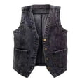 thumbnail image 1 of kamemir Denim Jacket for Women Women’s Oversized Up Frayed Hem Shacket Long Sleeve Pockets Denim Jean Jacket(XXL,XXL), 1 of 5