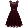 thumbnail image 1 of kamemir Dresses Homecoming Dress for Teens Wedding Guest Sleeveless Lace Formal Dresses(RD2,M), 1 of 5