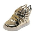 thumbnail image 1 of kamemir Flashing Shoes for Baby Light Up Shoes for Boys Girls Toddler LED Flashing Sneakers Breathable Sport Walking Shoes for Kids(Gold,12), 1 of 5