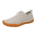thumbnail image 1 of kamemir Barefoot Water Shoes Women Men Minimalist Comfortable Walking Shoes Beach Outdoor Running Sneakers(Beige,9), 1 of 6