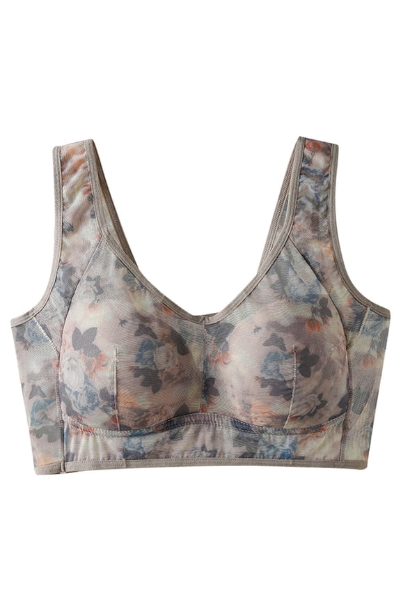 Full Coverage Bras for Women Womens Wireless Seamless Full-Coverage Convertible T-Shirt Bra With Moisture-Wicking(Khaki,L)