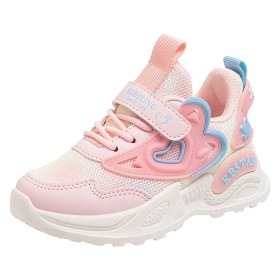 kamemir Girls Iridescent Athletic Shoes Size(Pink,11)