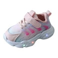 thumbnail image 1 of kamemir Glow In The Dark Baby Shoes Children Shoes Footwear Girls Sneakers Kids Children Girls Summer Shoes Girls Baby Casual Girls Shoes(Pink,10), 1 of 5