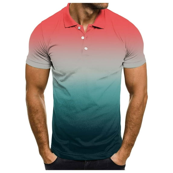kamemir Golf Shirts for Men Men’s and Big Men's Polo Shirt(Pink,XXL)