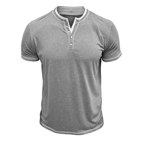 kamemir Gym Shirts Men Men's Cotton T-Shirts, Breathable & Moisture Wicking Light Gray,M
