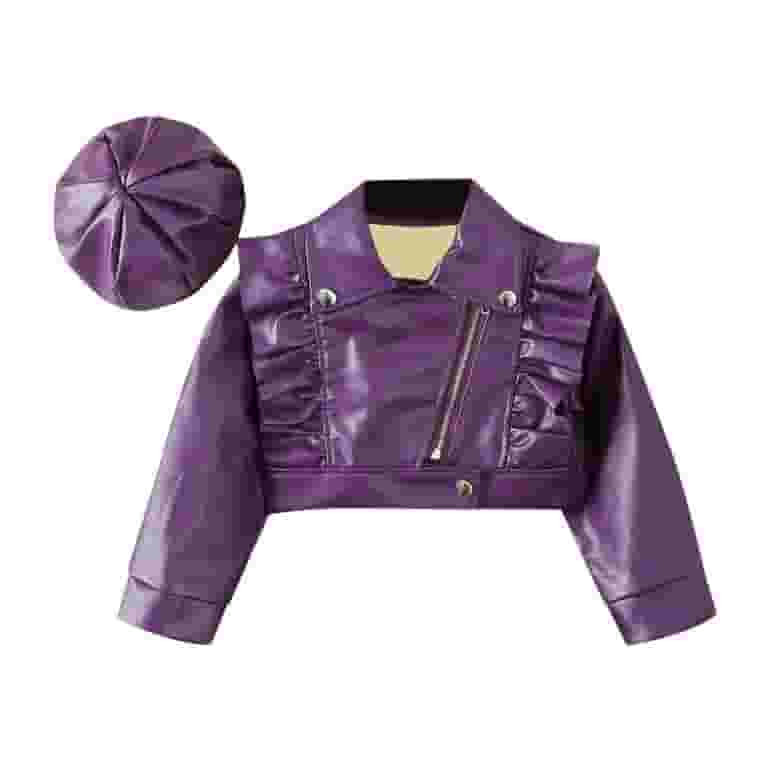 通販 Kids kamemir Girls For Coat Motorcycle Jacket Leather Spring Girls