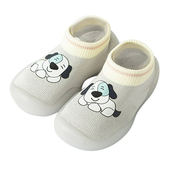kamemir Kids Sneakers Baby Boys Girls Shoes Non-Slip Rubber Sole Sneakers First Walking Toddler Crib Shoes Flats.(Grey,12-18 Months)