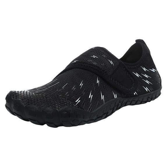 kamemir Kids Water Sports Shoes Quick-Dry Barefoot Non Slip for Boys Girls Toddler Big Kid(Black,13)