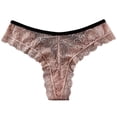 thumbnail image 1 of kamemir Ladies Underwear Panties Basic Cotton Thongs Women's Panties Underwear (Pink,S), 1 of 3