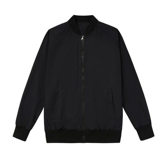 kamemir Light Jackets for Men Men's Sun Protection Outdoor Light Jacket Full Zip Hoodie Long Sleeve Hiking Sun Shirts for Men(Black,L)