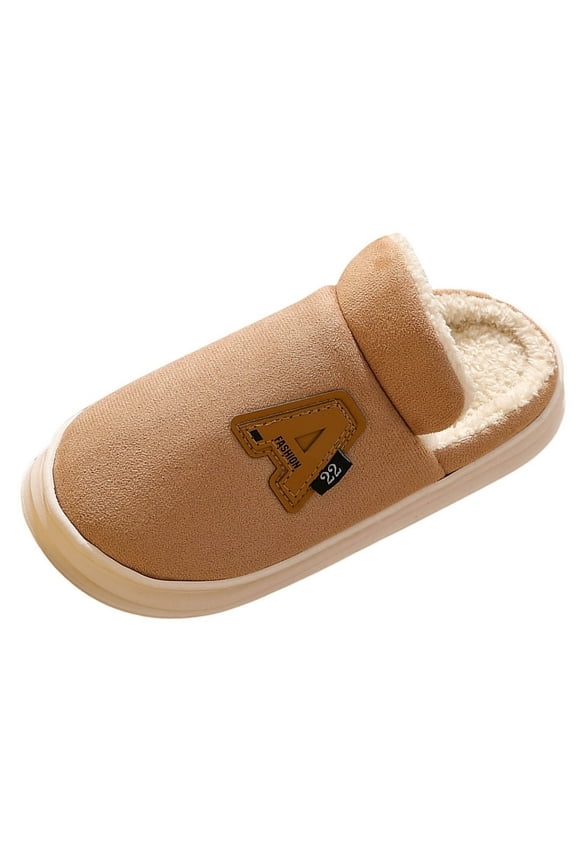 Men House Slippers Women's Men's Retro Preppy Happy Face Slippers Comfy Warm Plush Slip-On House Slipper for Winter Indoor Soft Cushion Non-slip Fluffy Slides Slippers(Flock,8.5)